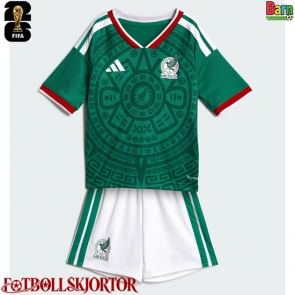 Mexiko Hemmakläder Barn VM 2026 Kortärmad (+ Korta byxor)